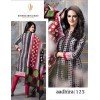 Salwar Suit- Pure Cotton with Self Print - Black and Pink (Un Stitched)